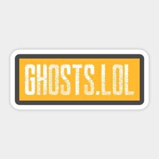 Basic Ghosting Hoodie (T-Shirt, too!) Sticker